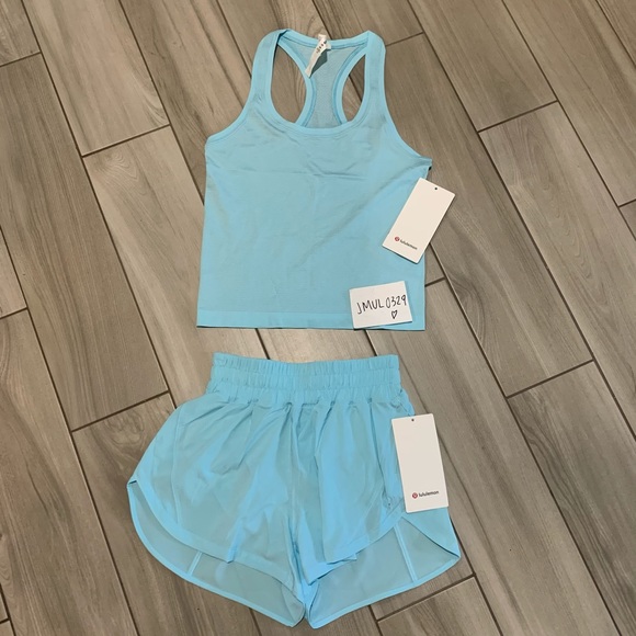 lululemon athletica Pants - Lululemon Track That HR Short 3” & Swiftly Race Tank